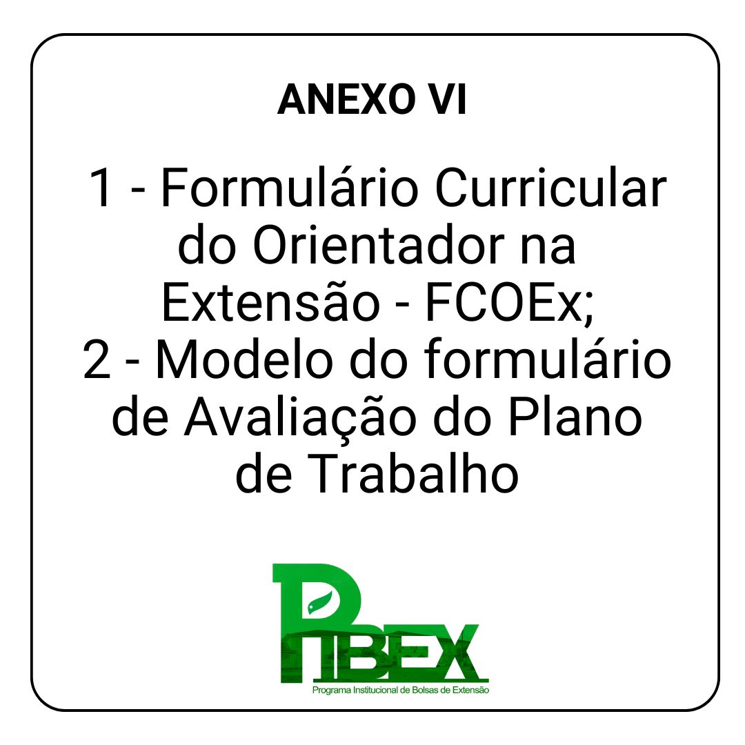 PROEX Edital Pibex Nº 01/2024 PROEX