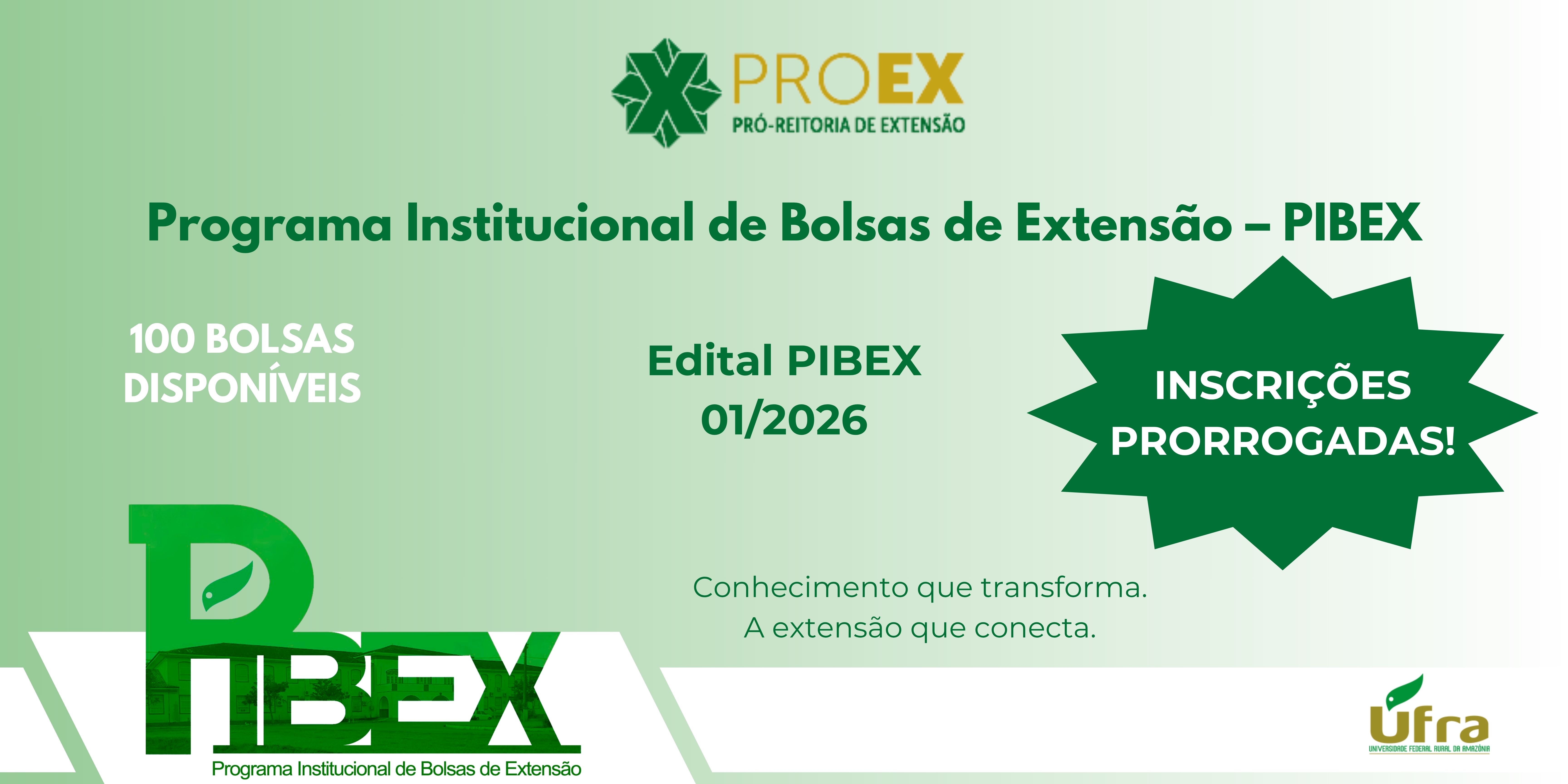 Edital PIBEX 2026