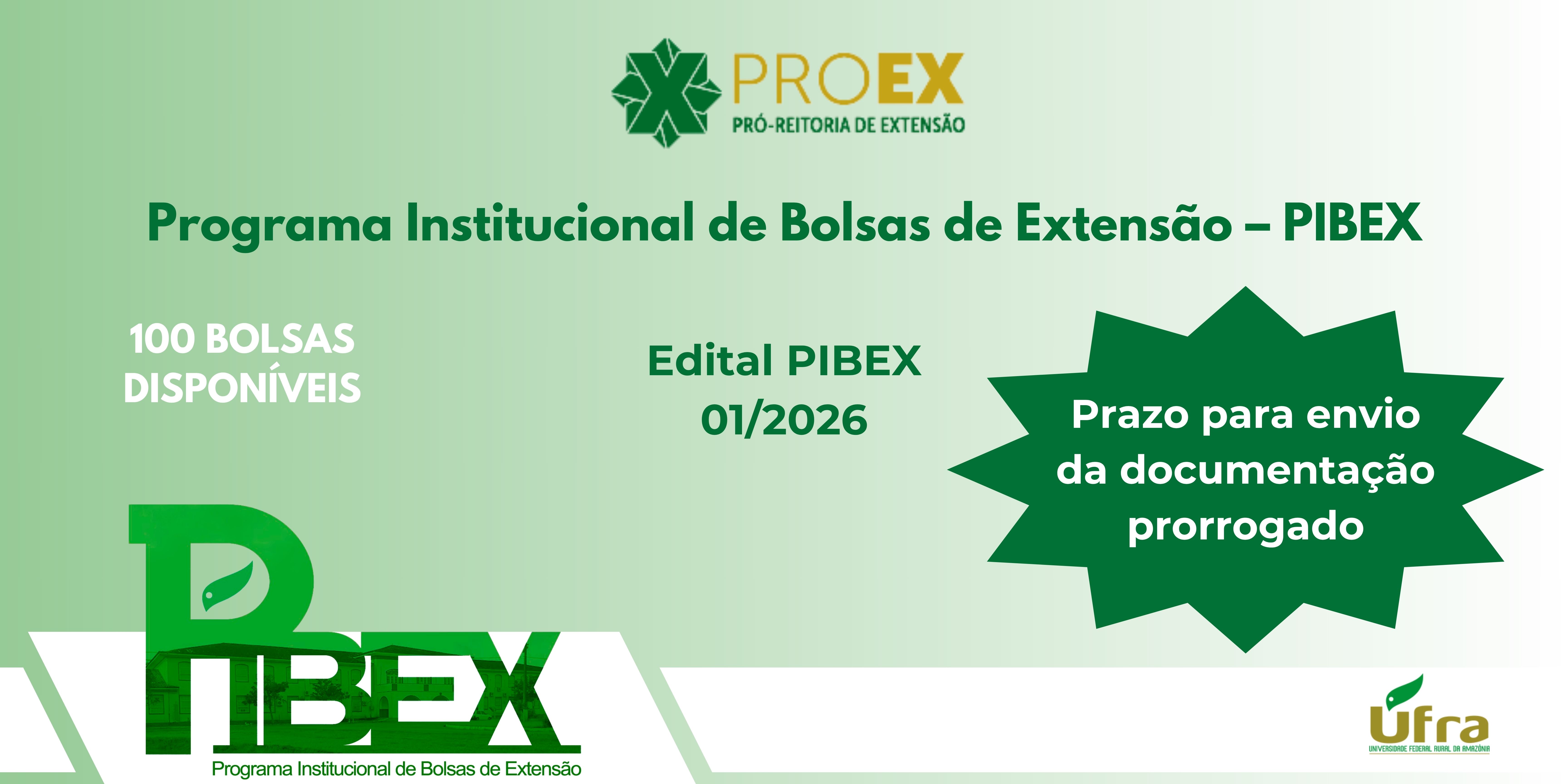 Edital PIBEX 2026