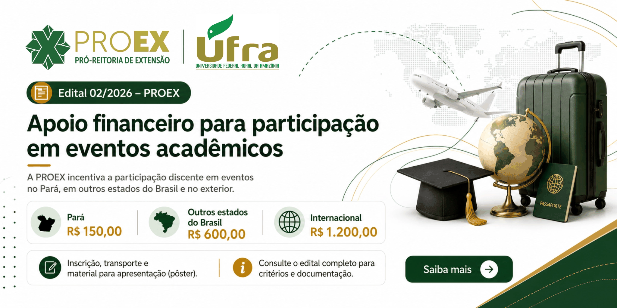 Edital de apoio para Eventos Acadêmicos